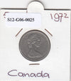 S12-G06-0025 Canada  5 cent 1972   VF KM50a