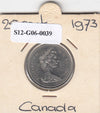 S12-G06-0039 Canada  25 cent 1973   VF KM81