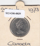 S12-G06-0039 Canada  25 cent 1973   VF KM81