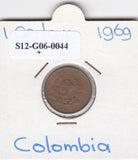 S12-G06-0044 Colombia 1 centavos 1969  UNC KM205a