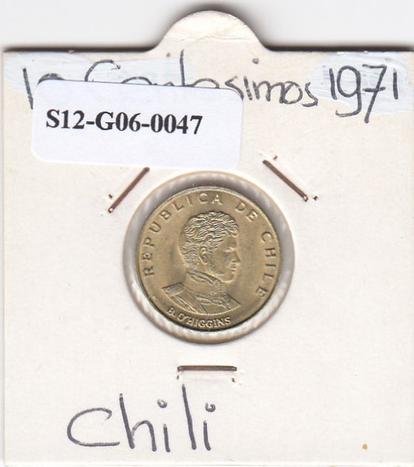 S12-G06-0047 Chili 10 centesimos 1971  XF KM194