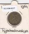 S12-G06-0117 Tsjecho-Slowakije 1 koruna 1964  VF KM50