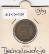 S12-G06-0120 Tsjecho-Slowakije 1 koruna 1969  VF KM50