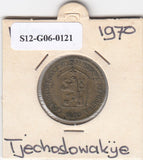 S12-G06-0121 Tsjecho-Slowakije 1 koruna 1970  VF KM50