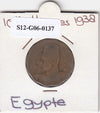 S12-G06-0137 Egypte 10 milliemes 1938  FI KM361