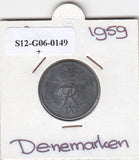 S12-G06-0149 Denemarken 2 ore  1959  VF KM840