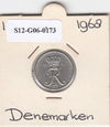 S12-G06-0173 Denemarken 10 ore 1968  VF KM849