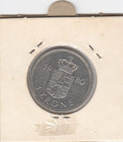 S12-G06-0189 Denemarken 1 krone 1980  VF KM862