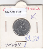 S12-G06-0196 Brazilië 2 centavos 1969  VF KM576