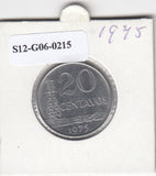 S12-G06-0215 Brazilië 20 centavos 1975  XF KM579
