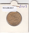 S12-G06-0217 Brazilië 25 centavos 2003  UNC KM650