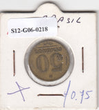 S12-G06-0218 Brazilië 50 centavos 1945  FI/VF KM557a