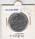 S12-G06-0240 Brazilië 50 cruzeiros 1892  VF KM594
