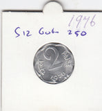 S12-G06-0250 India 2 paisa 1976 Mumbai UNC KM13