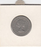 S12-G07-0023 Verenigd Koninkrijk 1 shilling 1957  VF KM# 904 English arms, three lions on crowned shield