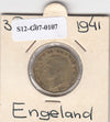 S12-G07-0107 Verenigd Koninkrijk 3 pence 1941  VF KM# 849