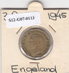 S12-G07-0113 Verenigd Koninkrijk 3 pence 1945  VF KM# 900