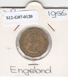 S12-G07-0120 Verenigd Koninkrijk 3 pence 1956  VF KM# 900