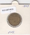 S12-G07-0121 Verenigd Koninkrijk 3 pence 1957  VF KM# 900