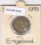 S12-G07-0124 Verenigd Koninkrijk 3 pence 1959  VF KM# 900