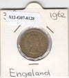 S12-G07-0128 Verenigd Koninkrijk 3 pence 1962  VF KM# 900