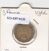 S12-G07-0133 Verenigd Koninkrijk 3 pence 1966  VF KM# 900