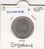 S12-G07-0140 Verenigd Koninkrijk 5 new pence 1970  VF KM# 911