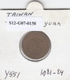 S12-G07-0158 Taiwan 1 dollar-1 yuan 1981-1984  VF Y551