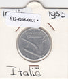 S12-G08-0031 Italië 10 lire 1953  VF KM92
