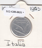 S12-G08-0031 Italië 10 lire 1953  VF KM92