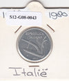 S12-G08-0043 Italië 10 lire 1980  VF+ KM92