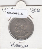 S12-G08-0137 Kenia 1 shilling 1968  VF KM5