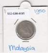 S12-G08-0185 Maleisië 10 cent 1950  VF KM8