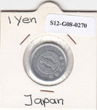 S12-G08-0270 Japan 1 Yen 1975 YEAR 50 VF Y74