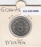 S12-G09-0006 Malta 5 cent  1976  VF/XF KM10