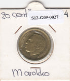 S12-G09-0027 Marokko 20 santimat 1974  VF/XF Y61