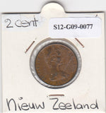 S12-G09-0077 Nieuw-Zeeland 2 cent 1974  VF KM32