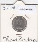 S12-G09-0081 Nieuw-Zeeland 5 cent 1967  VF KM34