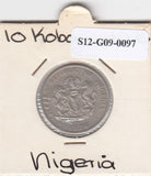 S12-G09-0097 Nigeria 10 kobo 1976  VF KM10.1