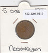 S12-G09-0110 Noorwegen 5 ore 1973  VF KM415
