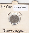 S12-G09-0116 Noorwegen 10 ore 1960  VF KM411