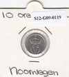 S12-G09-0119 Noorwegen 10 ore 1972  XF KM411