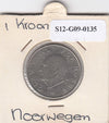 S12-G09-0135 Noorwegen 1 krona 1981  XF KM419