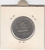 S12-G09-0135 Noorwegen 1 krona 1981  XF KM419