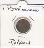 S12-G09-0153 Finland 1 penni 1968  VF KM44