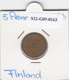 S12-G09-0163 Finland 5  pennia 1963  VF KM45