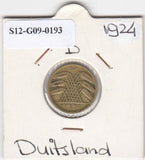 S12-G09-0193 Duitsland 5 rentepfennig 1924 D VF KM32