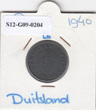 S12-G09-0204 Duitsland 10 pfennig 1940 G VF KM101