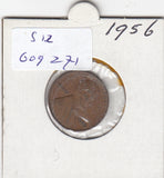 S12-G09-0271 Verenigde Staten 1 cent 1956  KM# 132 VF