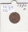 S12-G09-0332 Verenigde Staten 1 cent 1970 D KM# 201 VF Lincoln Cent